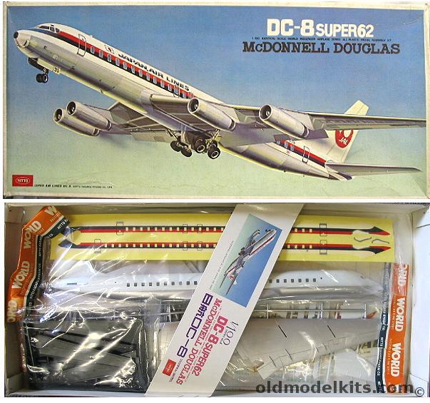 Nitto 1/100 DC-8 Super 62 Factory Painted, 322-1000 plastic model kit